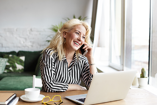 woman on phone